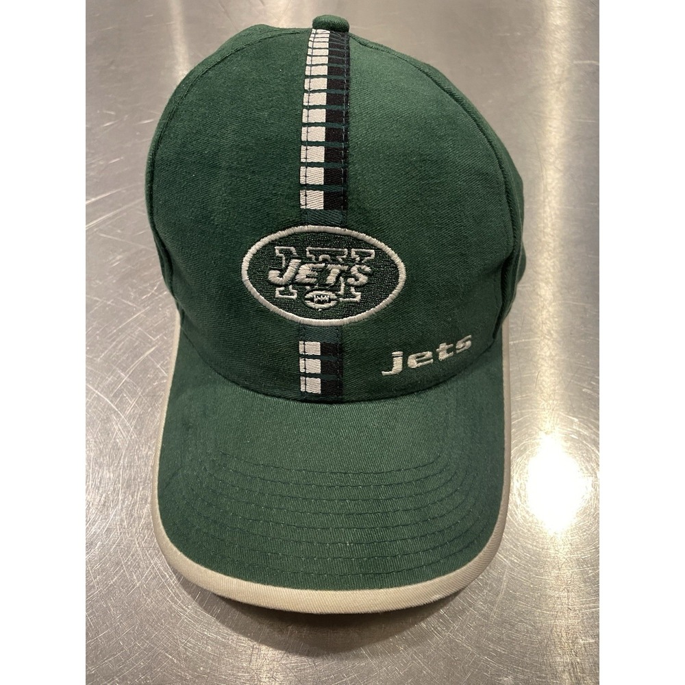 Vintage Logo Athletic New York Jets Strap Back One Size Green & White NFL